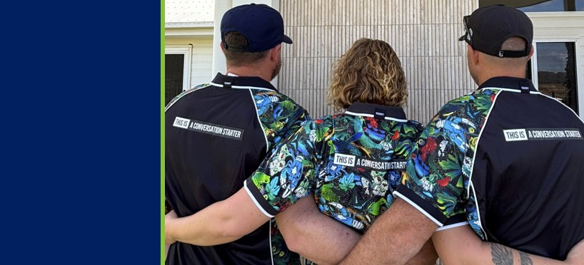 4t team members arm in arm in 4t shirts